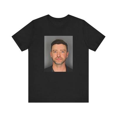 Justin Timberlake Mugshot T Shirt Unique For Him Funny Super Star Singer