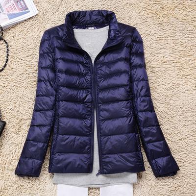 FASHION Thin and Light Down Jacket Short Stand-up Collar 2024 Winter Clothing Women's Slim Middle-aged Jacket Plus Size 7XLClothes