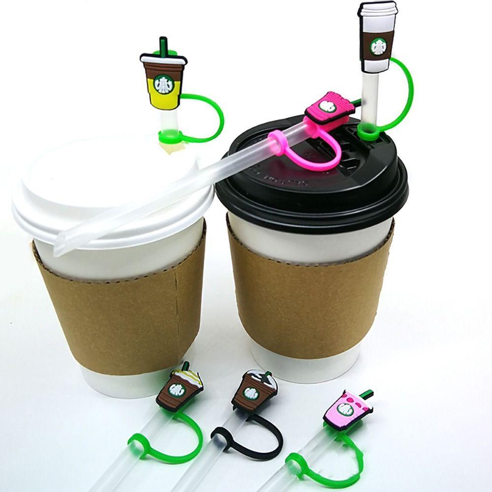 1/4Pcs BPA Free Drinking Straw Tips Cover Protectors Cap Straw Cap Durable Silicone Straw Cover