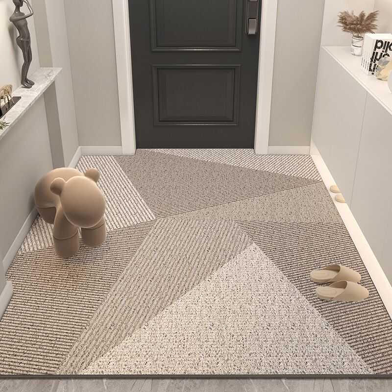 Luxury Entryway Loop Pile Non-Slip Mat - Dust-Resistant & Cuttable Carpet for Hallways