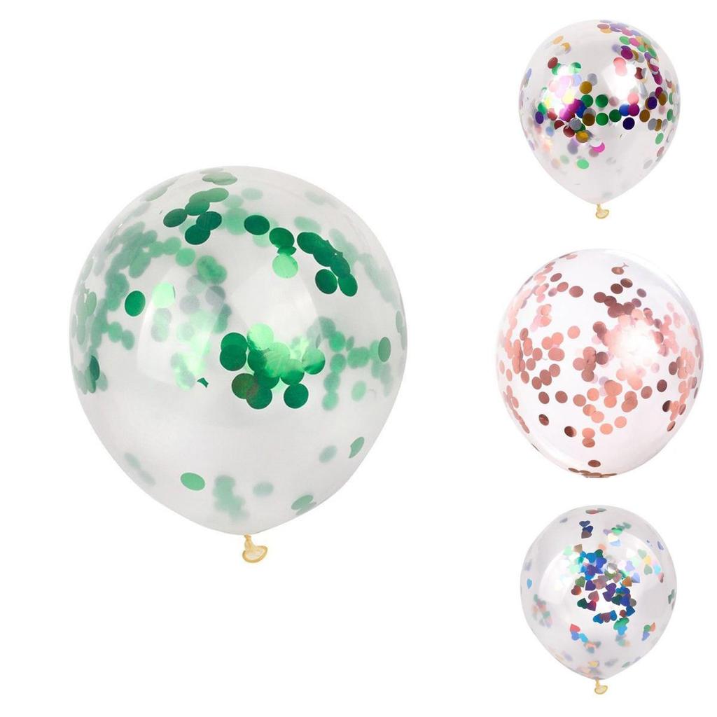 Stylish 12" Confetti Balloon Latex Helium Ideal For Dance Party And Wedding Celebrations