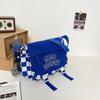 Borsa a tracolla con ciondolo regalo da uomo a grande capacità a griglia borsa da fitness borsa a spalla da donna borsa da coppia XM-2251-