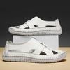 Fashion High Quality Men Sandals Leather Summer Men's Loafers Outdoor Breathable Couples Beach Sandals Roman Shoes