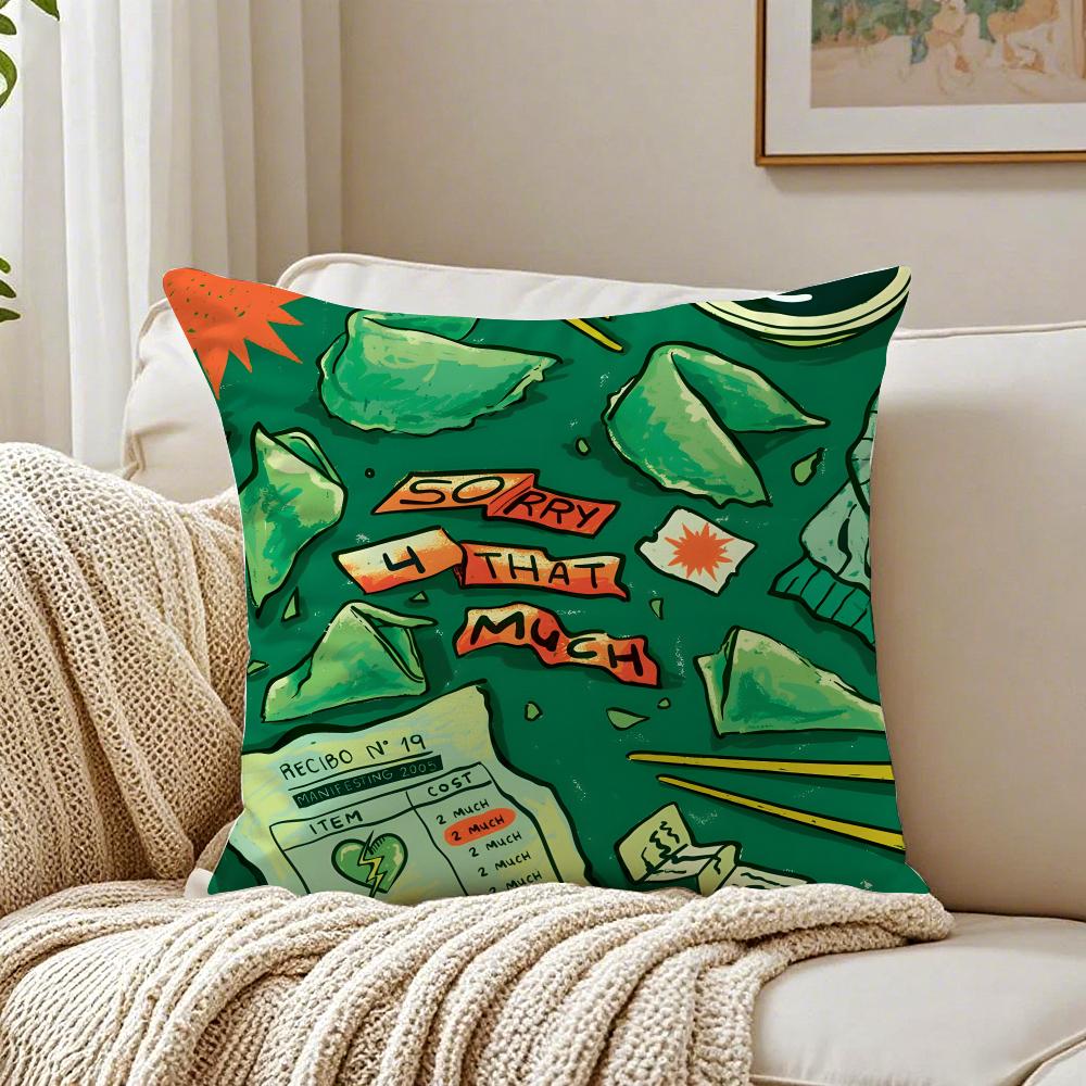 Hot Singer Ffeid Cushion Cover Plush Decorative Pillow Case With Hidden Zipper Cutecore Room Decor For Home