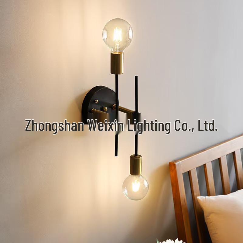 Nordic Wrought Iron LED Ceiling Light for Bedroom, Corridor, and Study