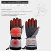 1 Pair Winter Moto Heated Gloves Thermal Electric Cold Weather Heating Gloves 5000mAh Battery Waterproof Anti-Slip for Men Women