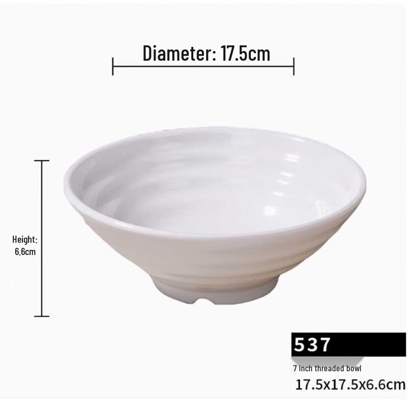 Melamine Threaded Dining Bowl