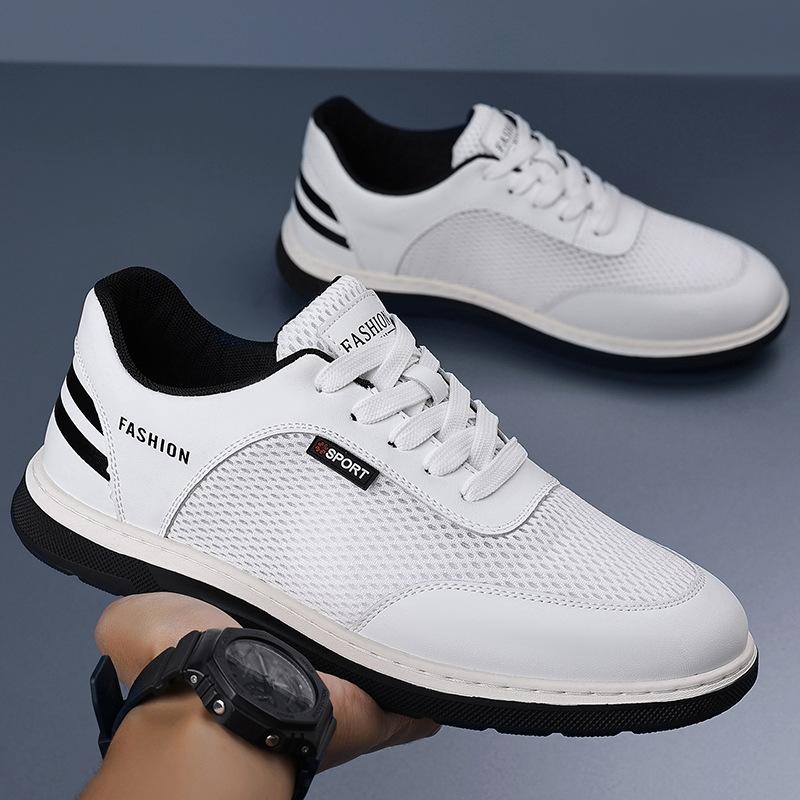 

Fashion Spring Summer Men s Casual Sneakers Breathable Mesh Anti Slip Affordable Walking Shoes Comfortable Flat Bottomed Men Board Shoes 38