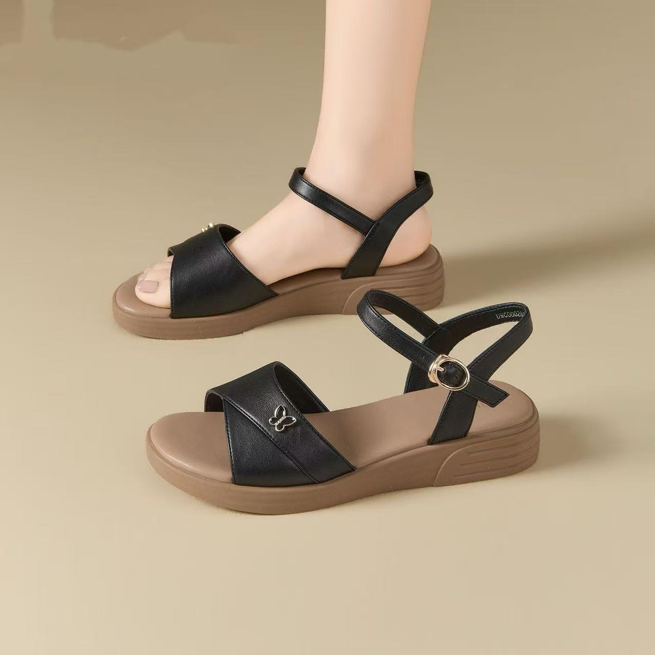 Anti-slip Shoes - New Style Sandals, Casual Soft-soled Women s Shoes 35 чёрный