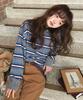 CGP (Women) Striped Collar Knit - Gray