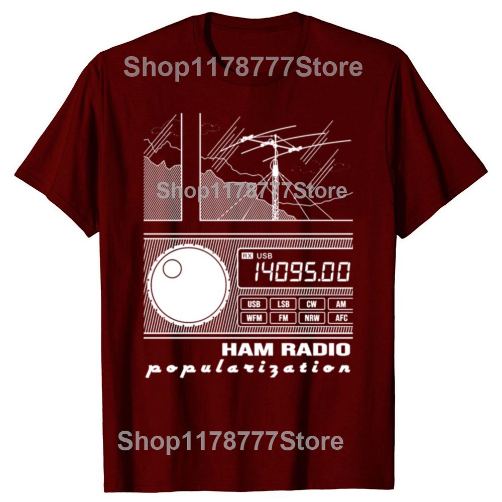 Funny  Amateur Ham Radio Operator T Shirts Short Sleeve Birthday Gifts Mens Clothing Fashion Casual Loose Oversized T Shirt