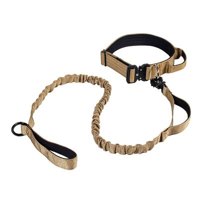 Explosionssäkert rusande taktiskt dragrep Taktiskt halsband Stor hundträning Elastiskt infällbart dragrep Husdjurshalsband