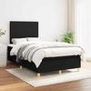 Maison Exclusive - Sommier à lattes de lit avec matelas noir 120x190 cm tissu