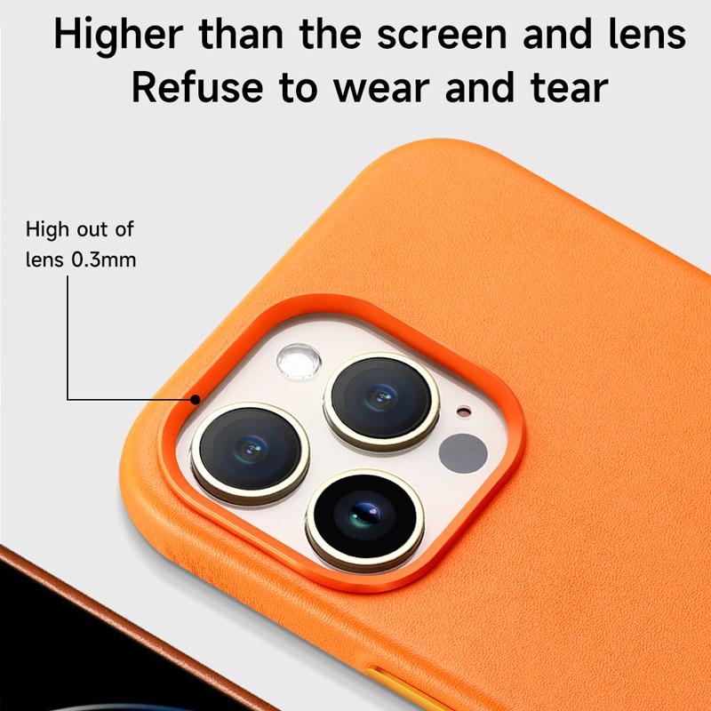 Luxury Leather Case for Apple IPhone 14 15 Pro Max 13 12 13pro IPhone14 Magsafe Case Magnetic Charging Protection Cover