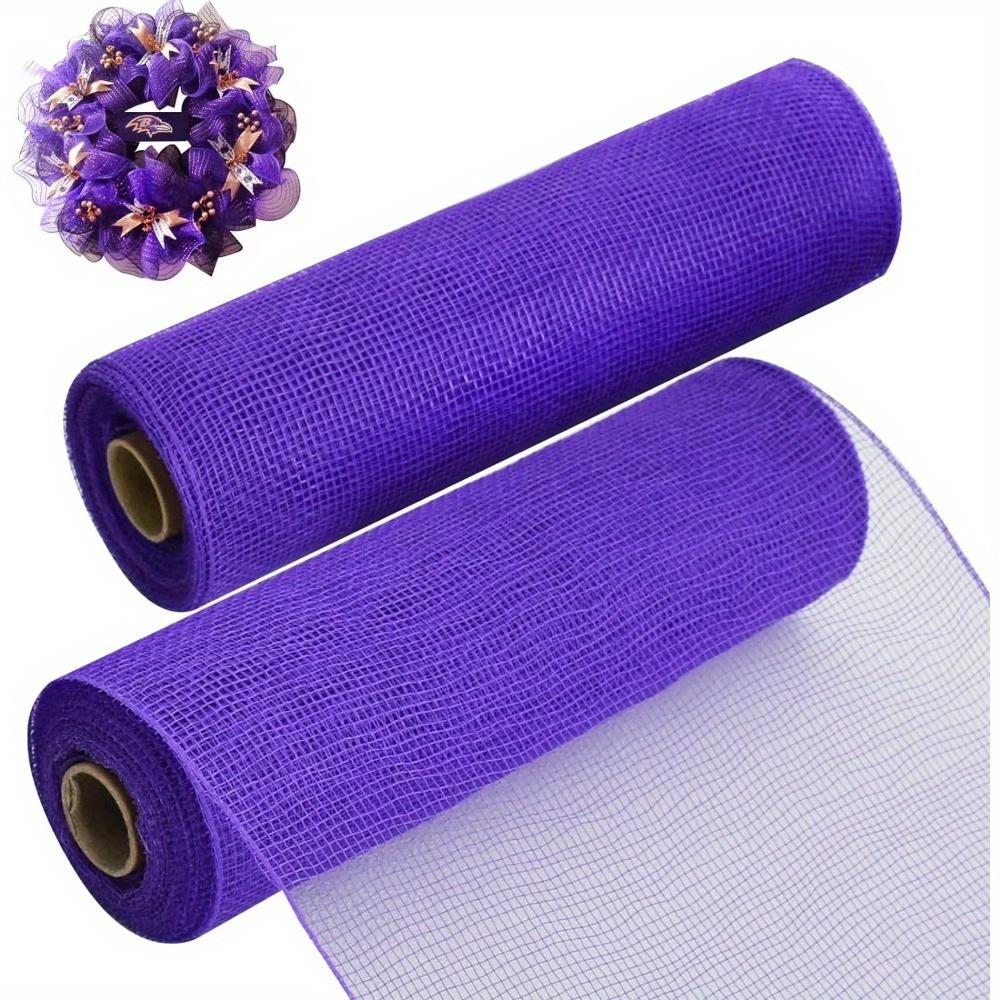 25cm Decorative 2 Rolls White Mesh Ribbbon Rolls Fabric Mesh For Mesh Wreath Supplies Front Door Wreath Crafts Tree Decor