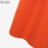 ZANZEA Women Sleeveless Vest Tops and Skirts Summer Two Piece Suit Sets