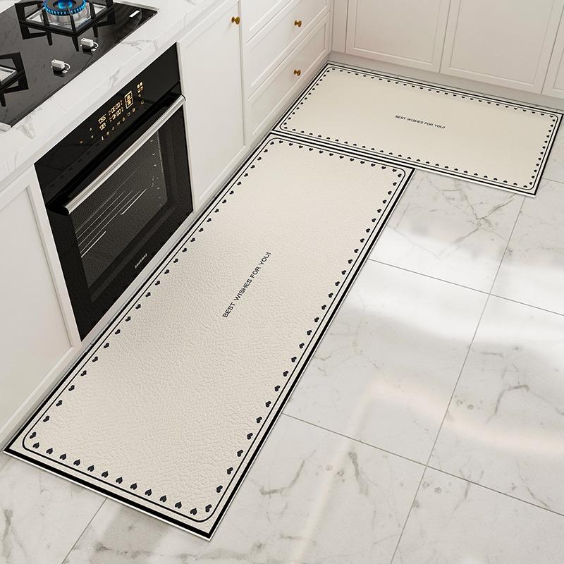 Kitchen Floor Mat Waterproof Non-slip Pvc Carpet Leather Mats Oil-proof Anti-slip Area Rug Home Decoration Alfombra De Cocina