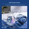 Changbaosen Electroplated Hexagonal Diamond Glass Cup Set (5 Pcs)