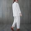 Spring Summer Zen Style Chinese Cotton Linen Frog Button Robe - Loose Fit Tai Chi Suit with Stand Collar for Men