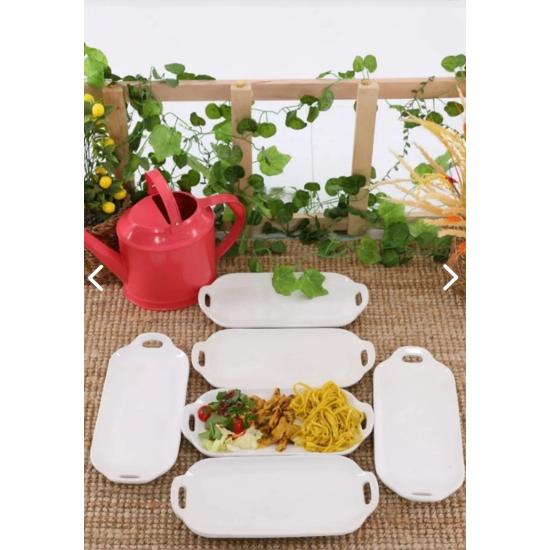 

Tavuk Dünyası Model Servis Tabaği34x16 Cm Çeyizlik 6 Adet
