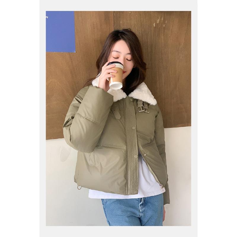Fluffy And Short Down Jacket With Thickened Bread Coat For Women