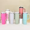 Handle Ice Bully Cup Large Capacity Stainless Steel Thermos Cup with Straw Accompanying Car Cup