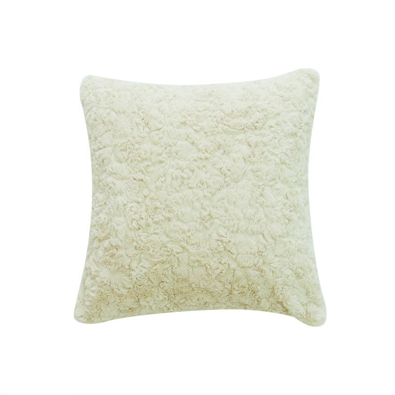 Thick Plush Brushed Sleeping Pillowcase, Living Room Back Pillowcase, Simple Core-free Pillowcase