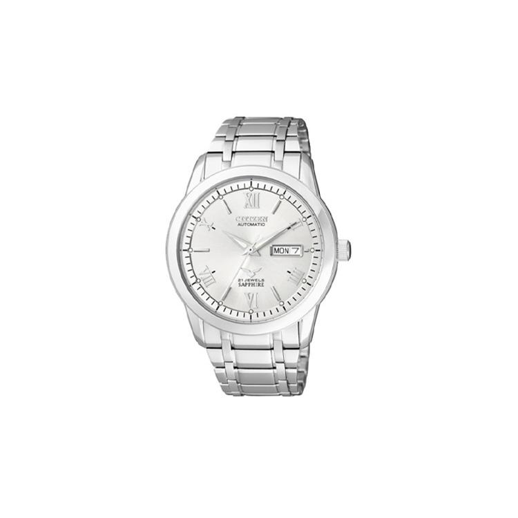 

CITIZEN 50m Water Resistant Mechanical Movement Stainless Steel Strap Watch 40mm Men s Watches NH8290-59B Silver Dial
