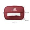ZAG1 2026 Hot Interior Stickers Car Logo Tissue Box Seat Hanging Paper Towel Storage Bag For Lexus RX300 IS200 IS250 ES350 Ct200h UX2