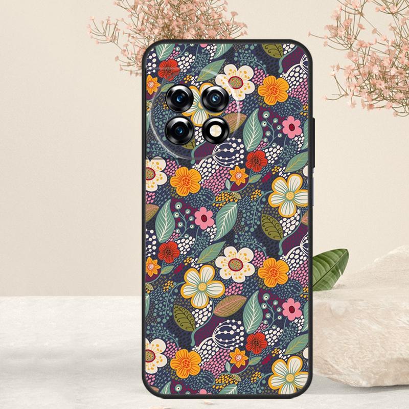 Floral Charm Secret Garden Case For OnePlus 15 R 13 13T 13R 12 12R 11 10T 8T 9 10 Pro Nord 5 CE 4 2 3 Lite N20 N30 Cover