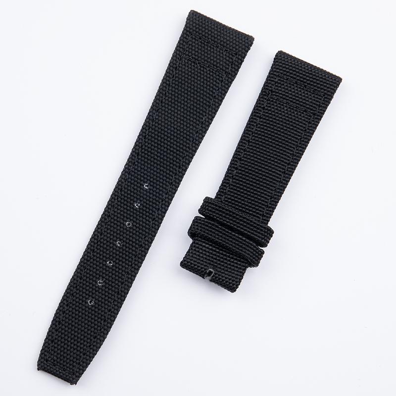 20mm 21mm 22mm Soft Nylon Canvas Watchband For IWC Strap PILOT Portugal PORTOFINO Fabric Watch Band Folding Buckle Wristband