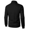 Men's Solid Color Stand Collar Casual Pullover Sweatshirt