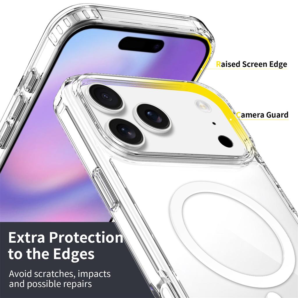 Magnetic Wireless Charge Phone Case for IPhone for IPhone 17 16 15 Plus 14 11 ProMax 13 12 Mini  for Magsafe Transparent Cover
