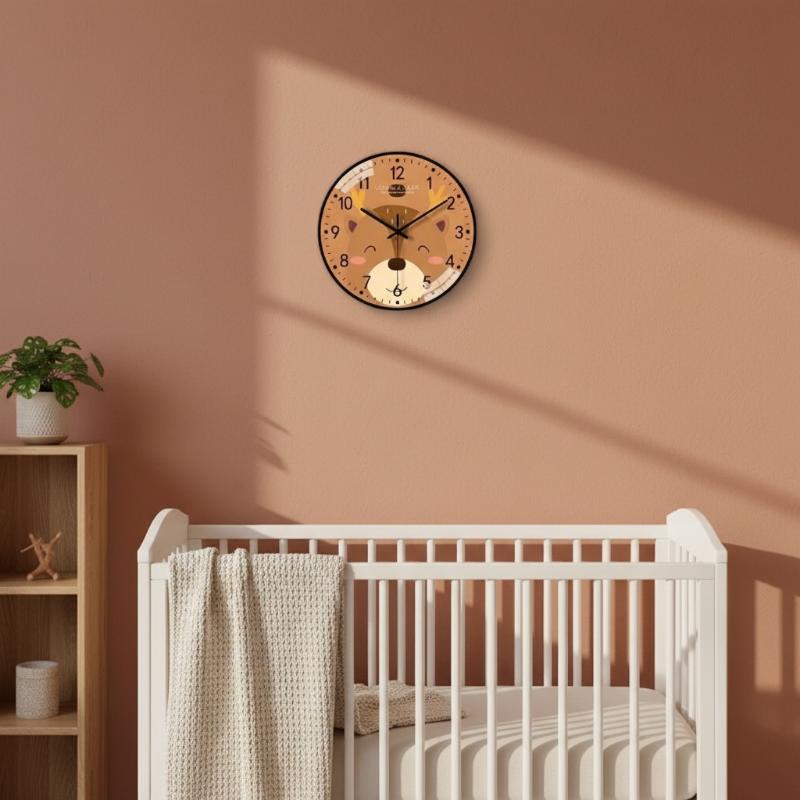 Classic Hanging Wall Clock, Easy Install Decor for Home & Office