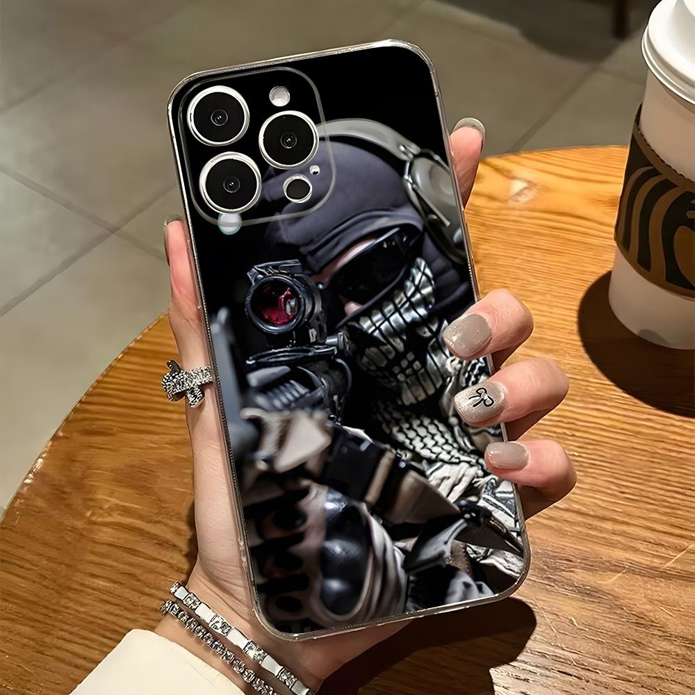 Military Army Special Forces Phone Case For Iphone 15 Pro Max 14 16 Plus 11 12 Mini 13 Pro 7 8 X XR XS SE Transparent Back Cover