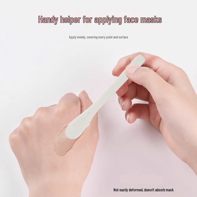Portable Transparent PP Mask and Cream Applicator Spoon
