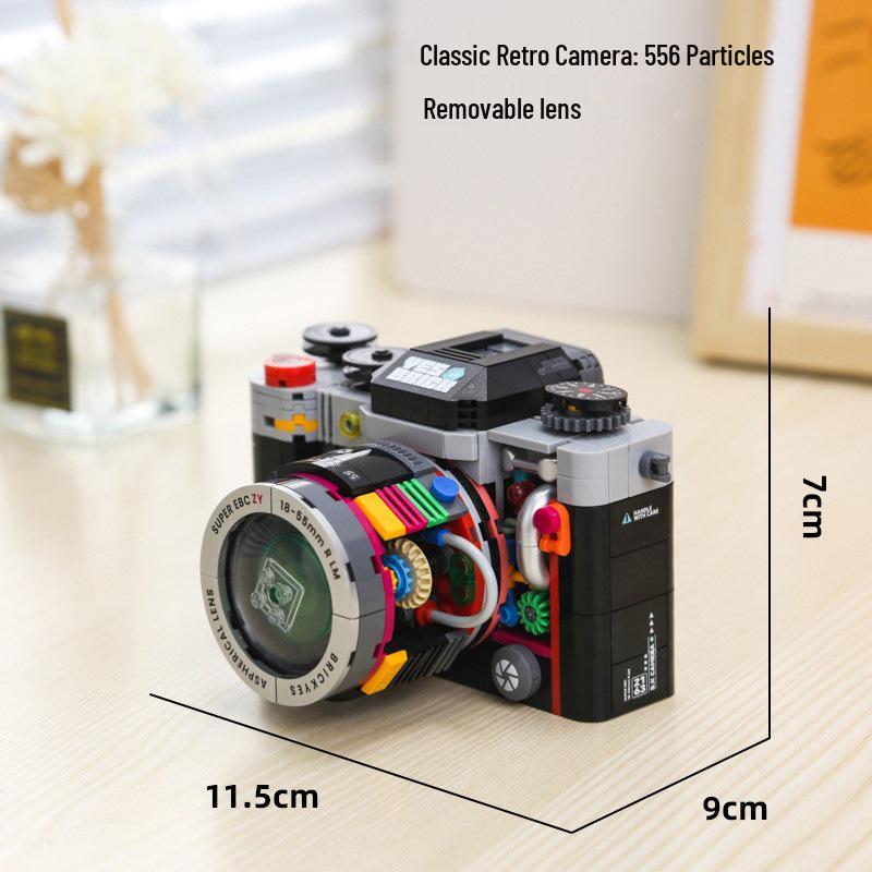 2026 Retro Camera Building Blocks: DSLR Toy for Girls