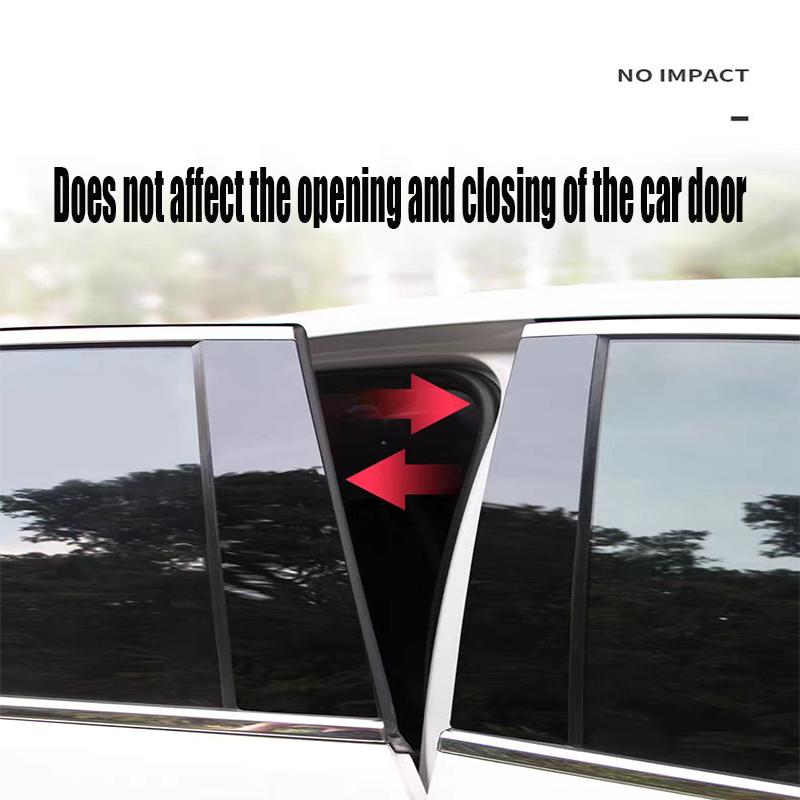 BZY5  For Dodge Chrysler Nitro 2007-2013 6PCS Covers Center Film Column B C Pillar Posts Sticker Car Accessories