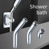 MXLA 45 Degree Shower Head Elbow Adapter Solid Stainless Steel Construction Polished Chromes Finish for Handheld Showers