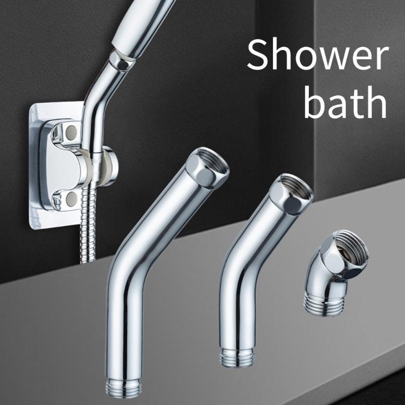 MXLA 45 Degree Shower Head Elbow Adapter Solid Stainless Steel Construction Polished Chromes Finish for Handheld Showers