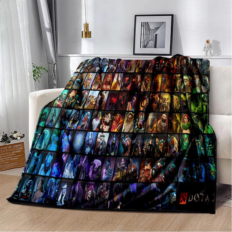3D Klassiker Spiel Dota2 Gamer Decke, Weiche Wohndecke für Zuhause Schlafzimmer Bett Sofa Picknick Reise Büro Ruhe Abdeckung Decke Kinder