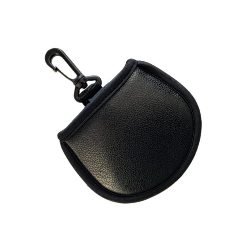 Golfball-Reinigungstasche, Tragbarer Golfball-Washer Kleine Golftasche mit Kunststoffclips Praktische Waschbare Golftaschen-Tasche