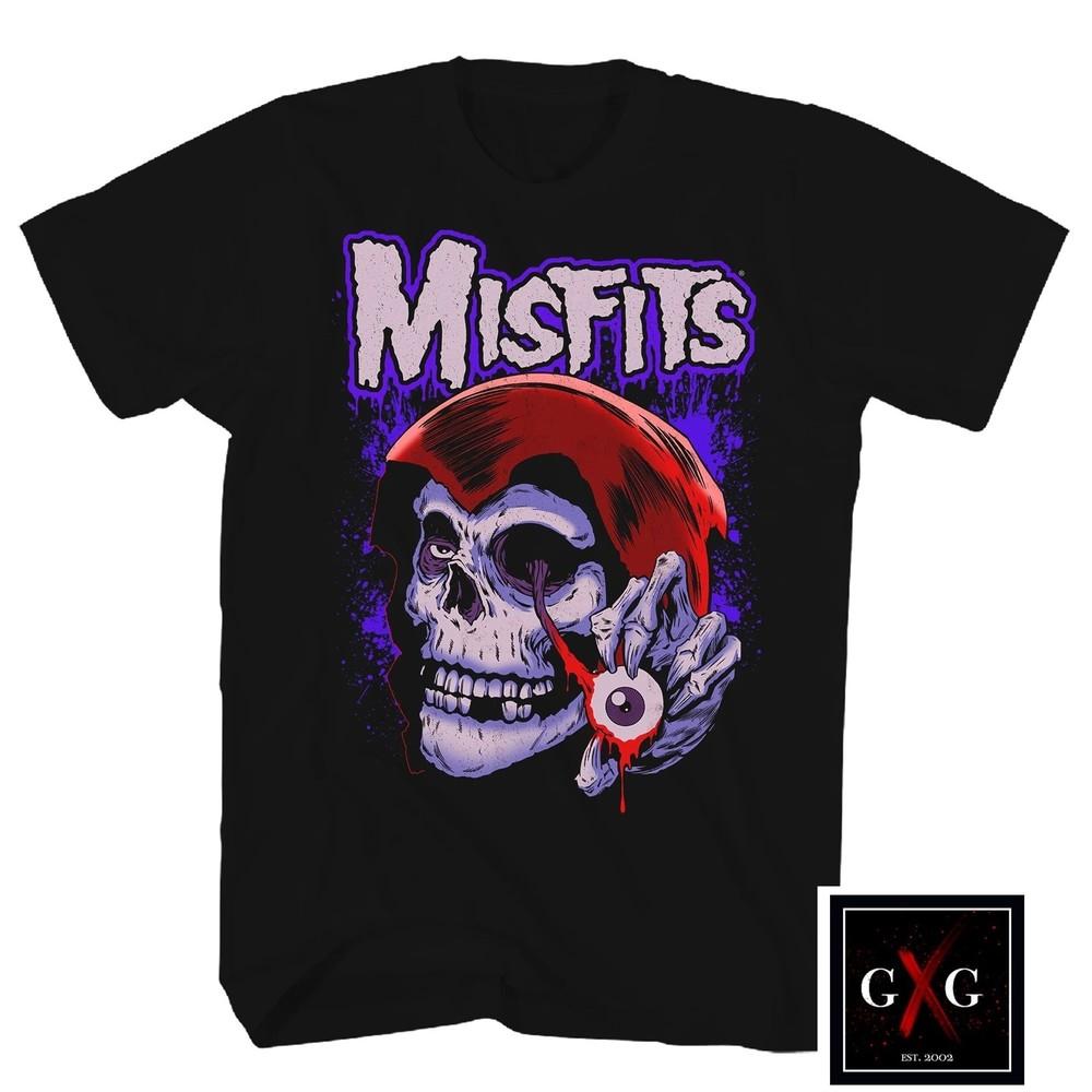 MISFITS cd lgo EVIL EYE / HOODED FIEND Eyeball Official SHIRT XL New among us Unisex T-Shirt XXXL