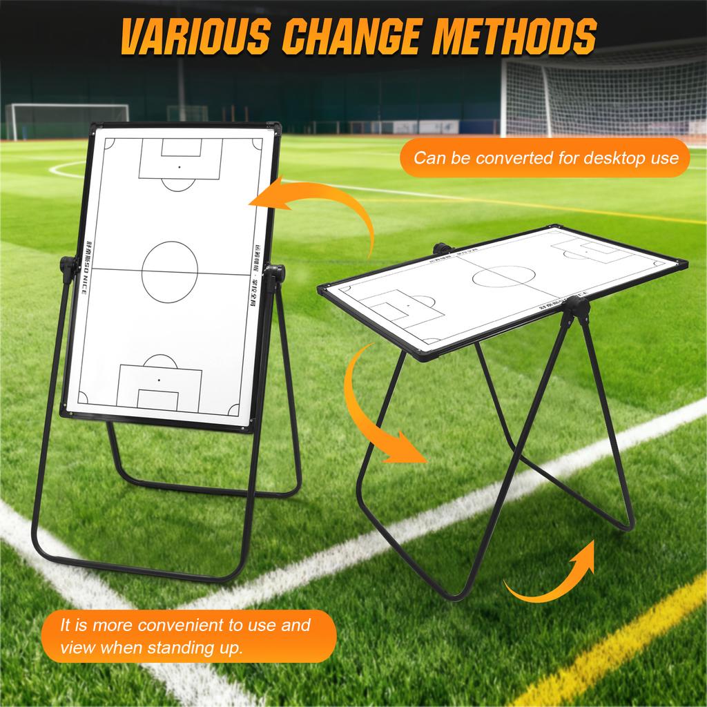 Multi-functional Football Board Portable Training Clipboard with Stand Magnetic Whiteboard Equipped Used For Strategy Demonstrat