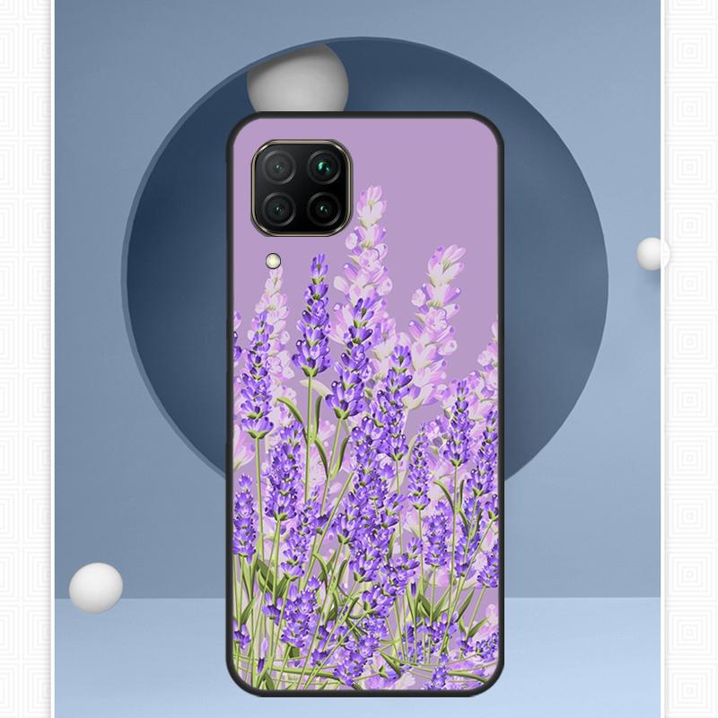 Lavender Purple Flowers For Huawei Nova 12i 12s 11i 8i Y91 Y60 Y70 Y72 Y90 Y61 9 10 SE P20 P40 Lite P30 P60 Pro Case