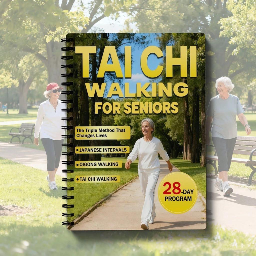 28-Day Chair Tai Chi Notebook: Tai Chi for Over 60s