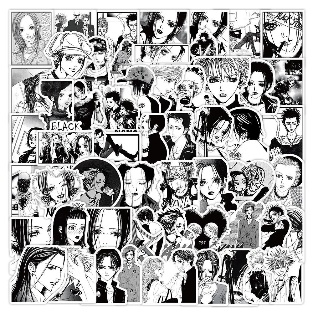 50/100pcs Cartoon Mix Demon Slayer NANA Anime Stickers Decals Skateboard Laptop Motorcycle Graffiti Waterproof Sticker Kids Toys
