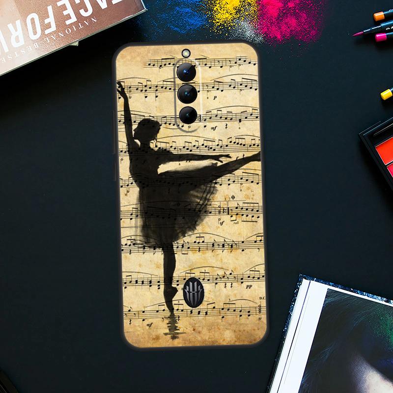 Ballerina Ballet Dance Girl Case For ZTE Nubia Red Magic 9 Pro Plus RedMagic 8 8S Pro Plus 6 7 6S 7S Pro 5S 6R 5G Cover