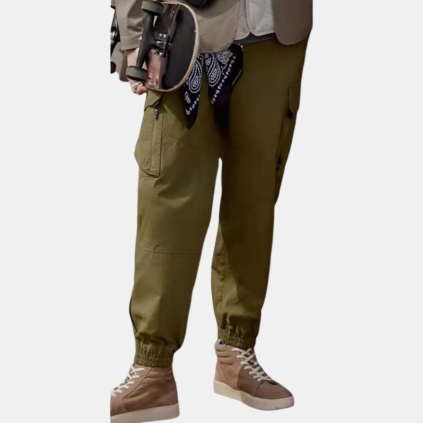 New Era Street Style Outdoor Casual Pants Unisex Pants Dark-Green 13350793