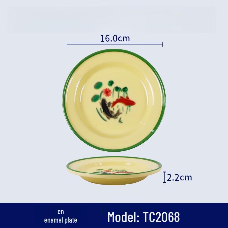 Retro Chinese Melamine Side Plate